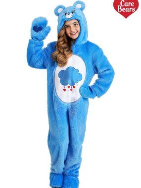 Care Bears Kids Retro Grumpy Bear Halloween Costume Dress Up Size Small (6)